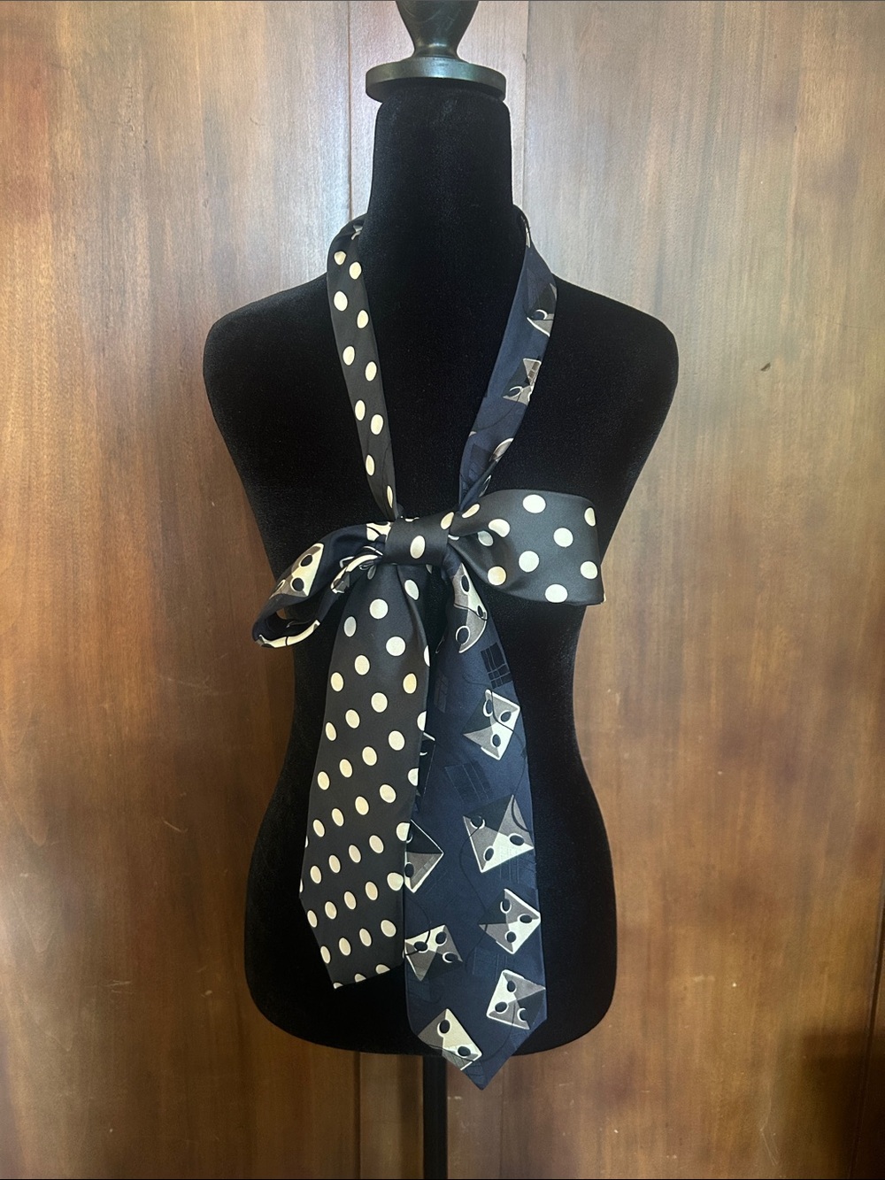 Vintage Silk Ties Scarf - High Roller Design